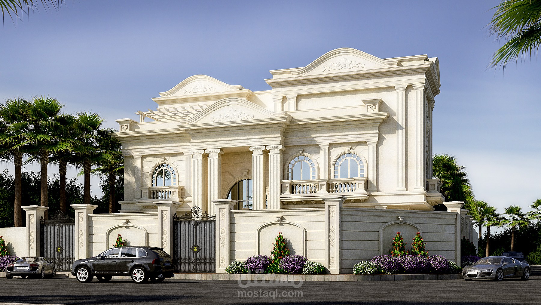 تصميم فيلا كلاسيك