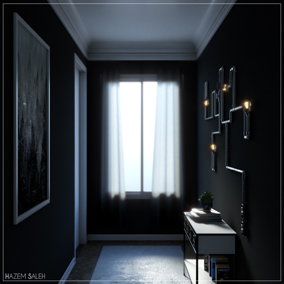 Neoclassic Interior Design of Corridor