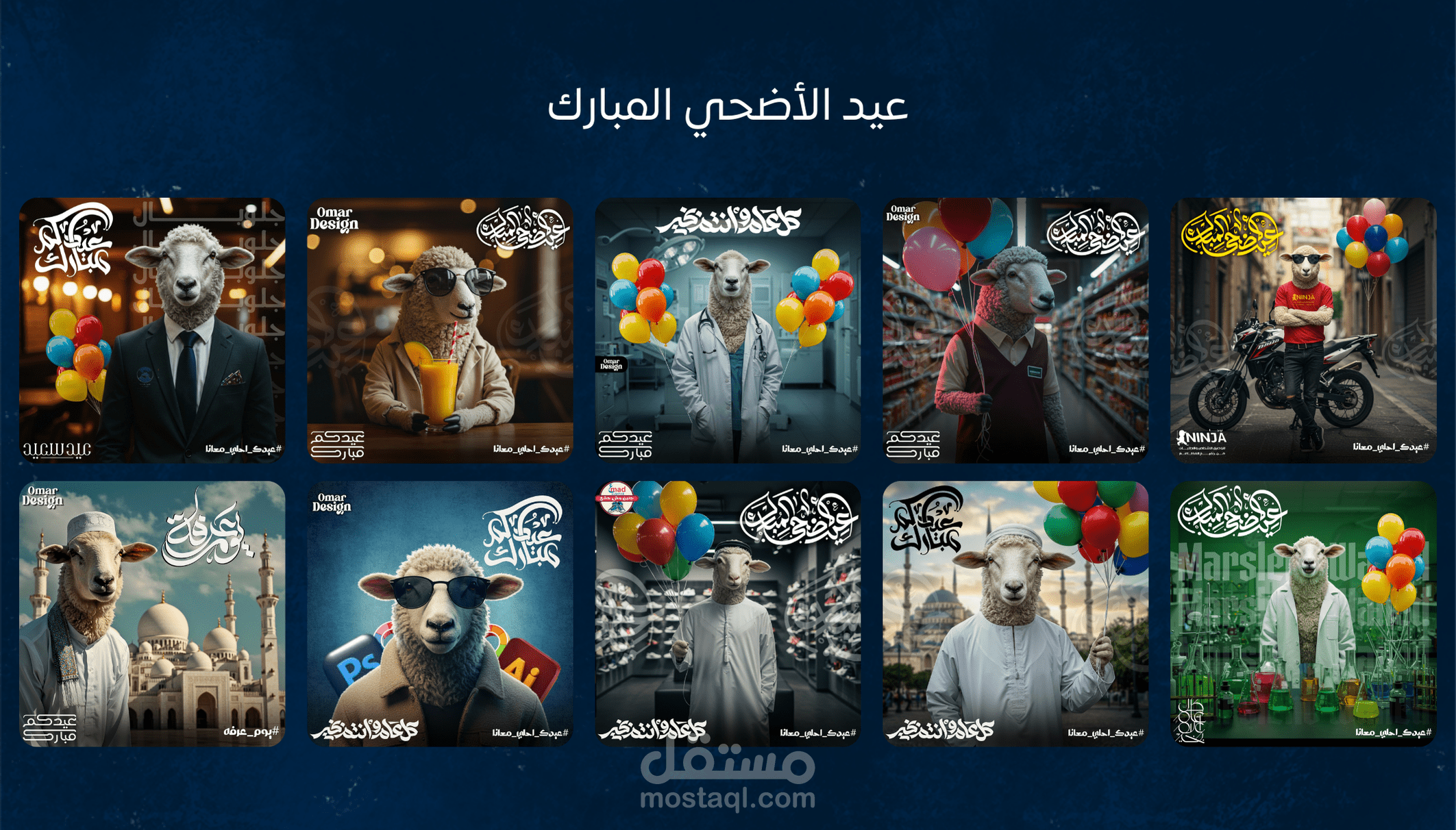 تصاميم سوشيال ميديا احتفالية لمناسبة عيد الأضحى – جذب الانتباه بأسلوب مبتكر