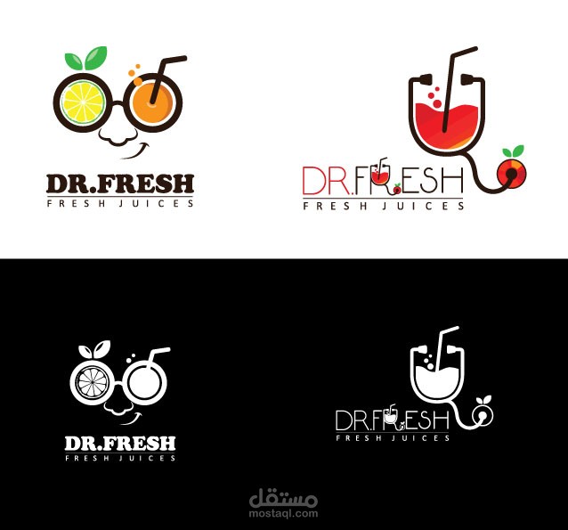 لوجو محل عصائر د.فريش