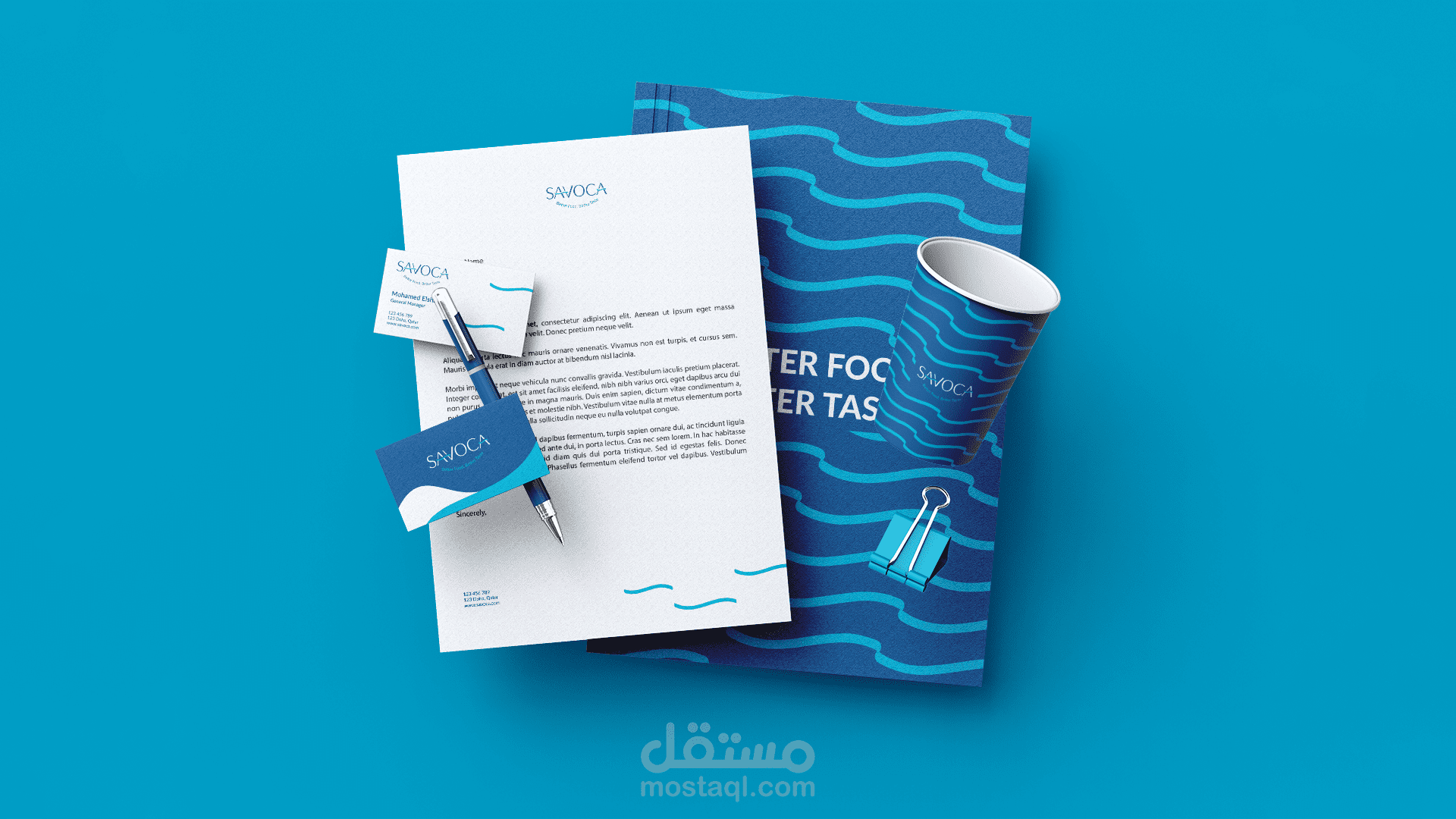 تصميم شعار وهوية مطعم سافوكا