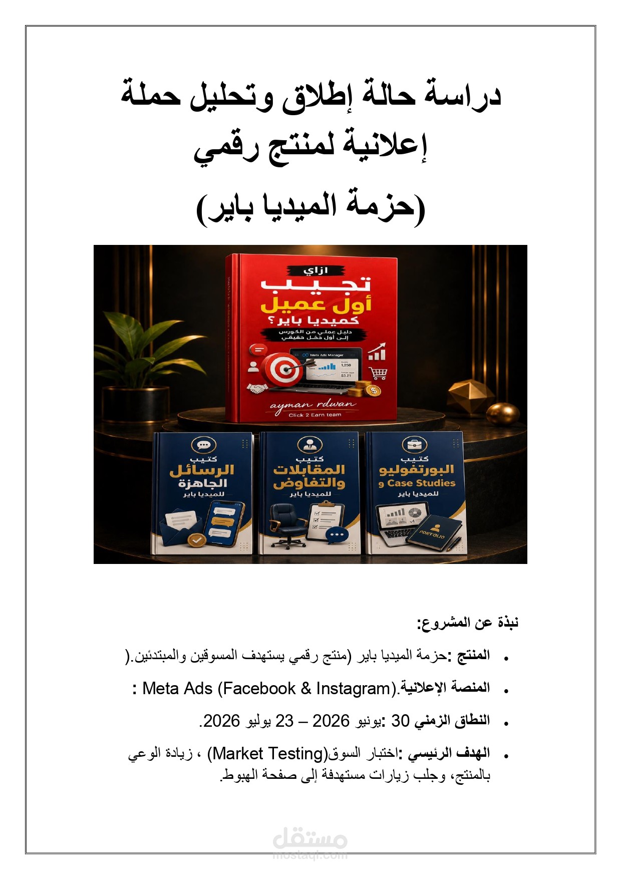دراسة حالة عملية: استراتيجية إدارة وتحليل الإعلانات على Meta
