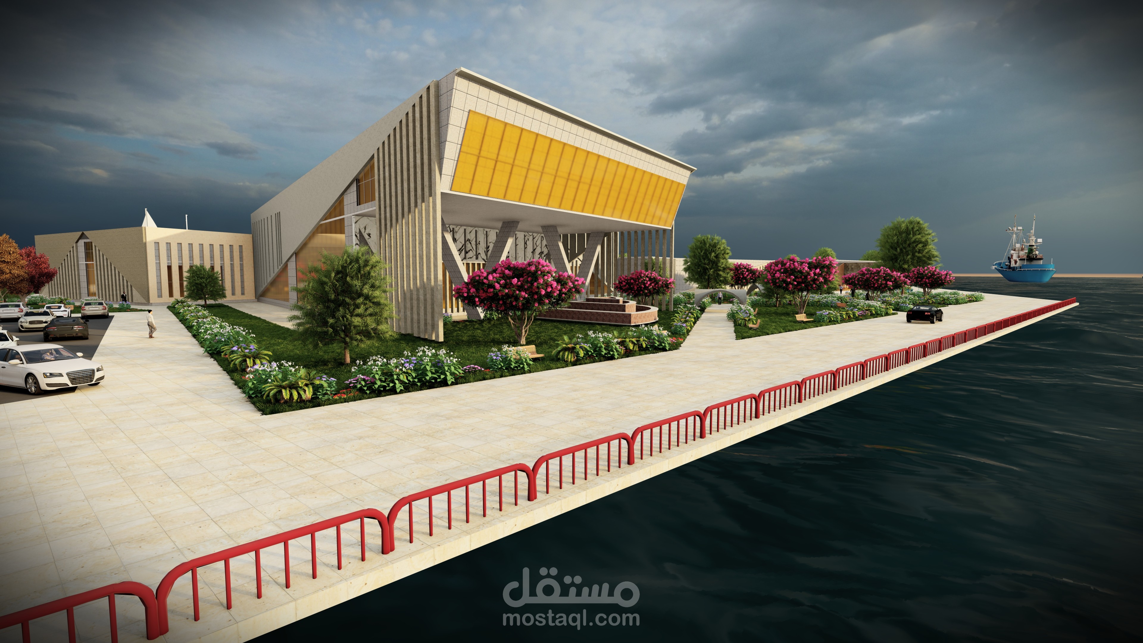 متحف الفن الحديث مقابل مكتبة الاسكندرية