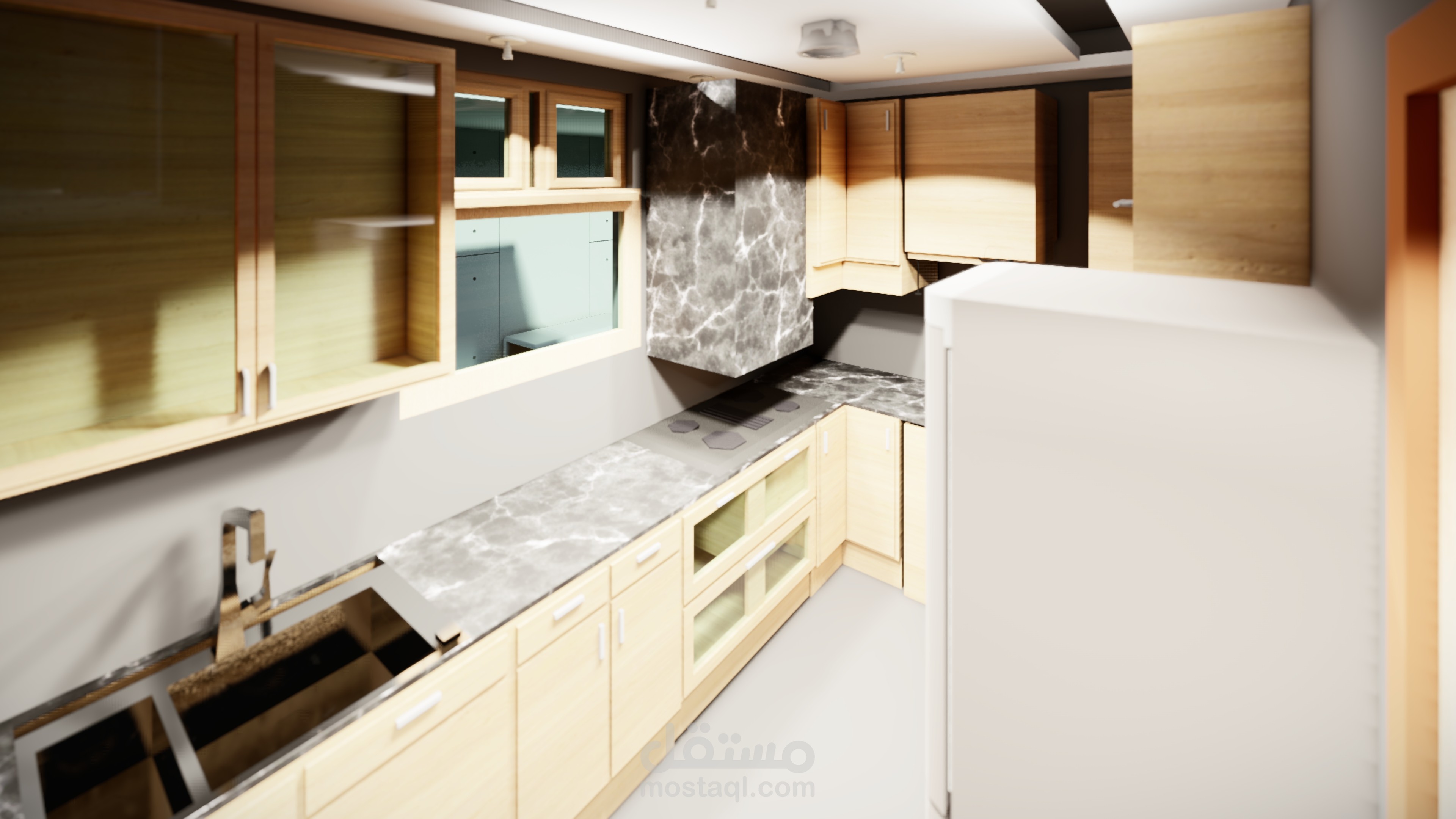 تصميم داخلي لمطبخ