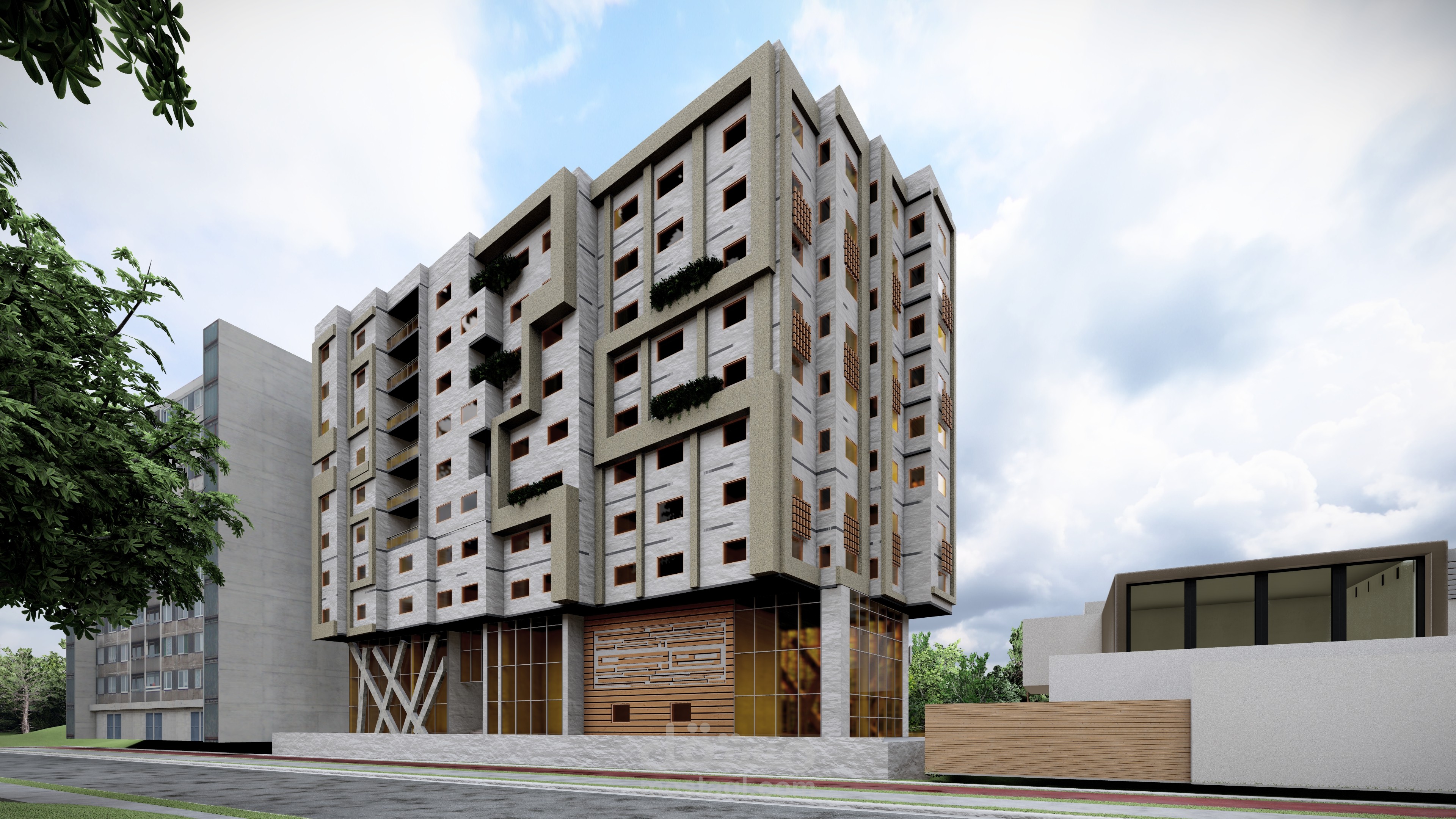 مبنى سكني تجاري اداري