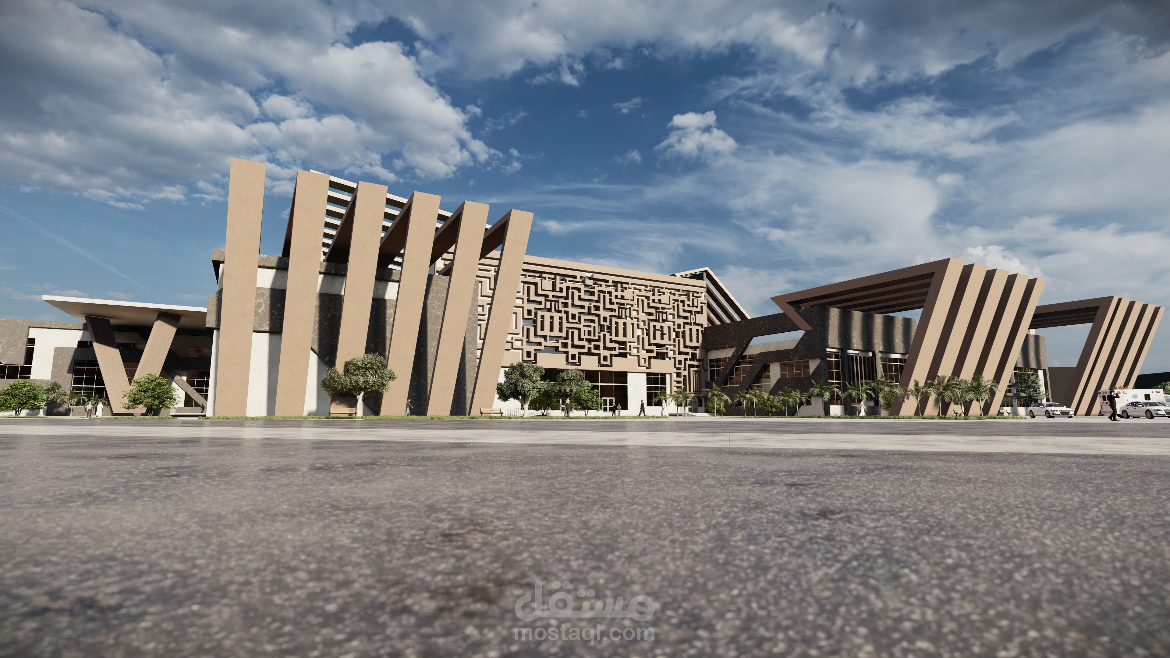 مستشفى على الطراز الحديث