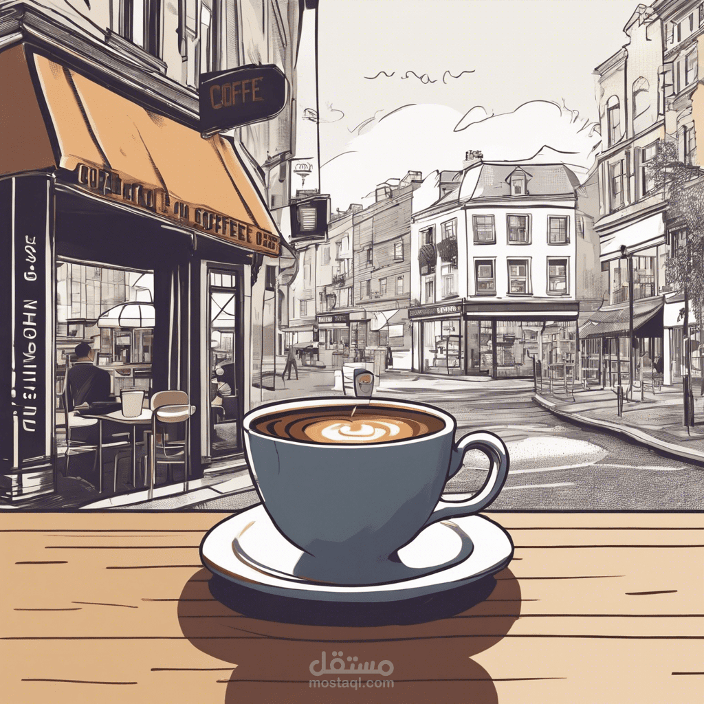 شعار لكوفى شوب ( محل قهوة )