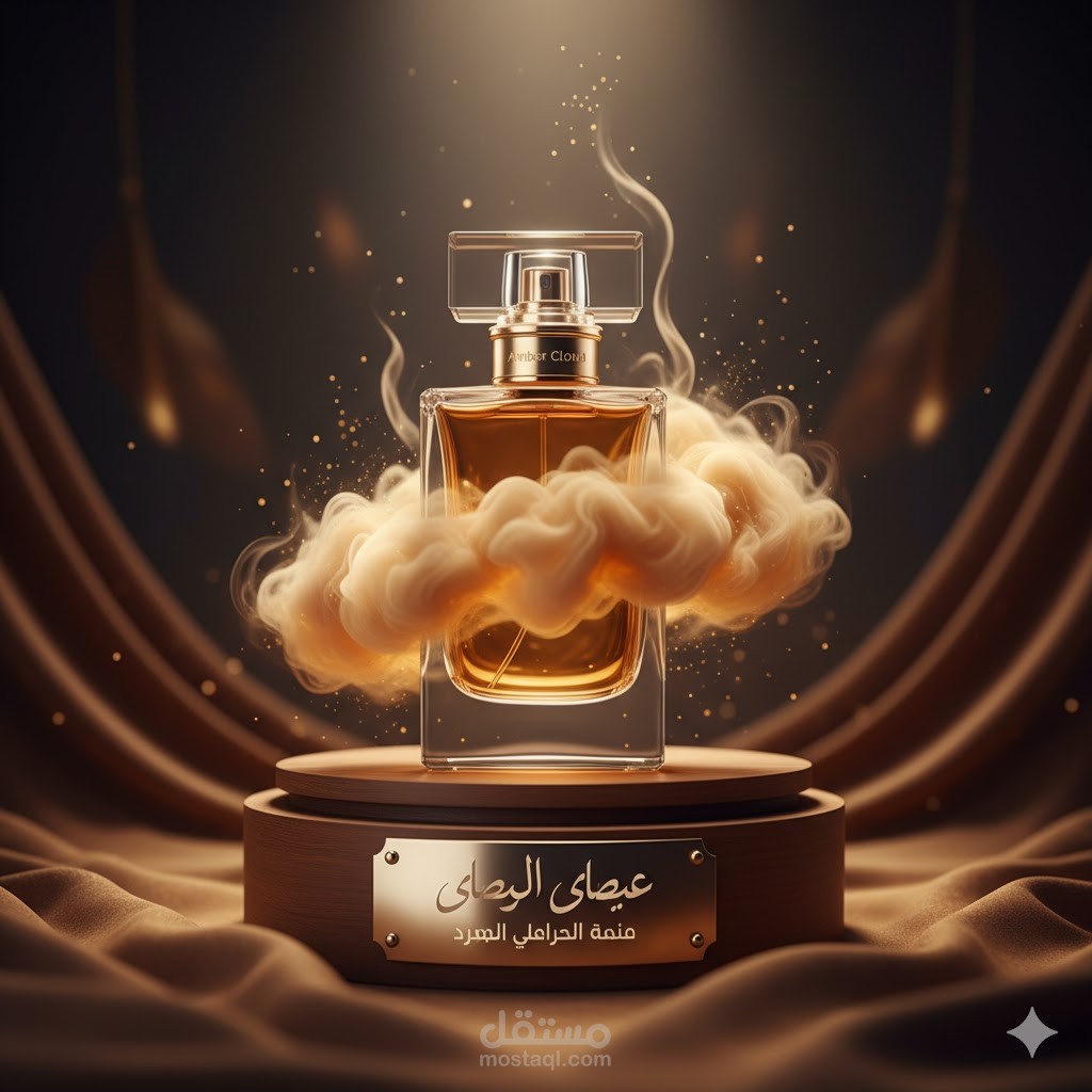 وصف منتج احترافي – عطر "سحابة عنبر"