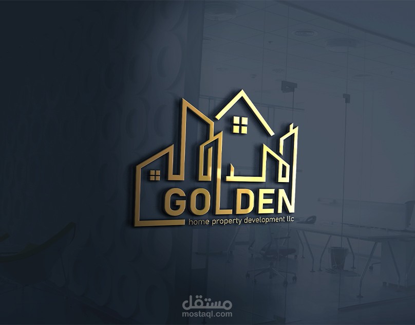 هوية بصرة لشركة GOLDEN