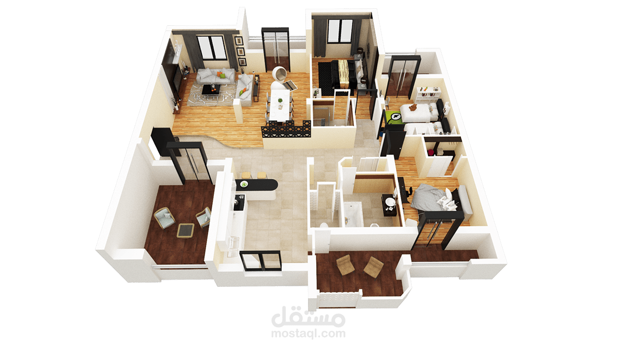 ديكور داخلي لشقة Apartment