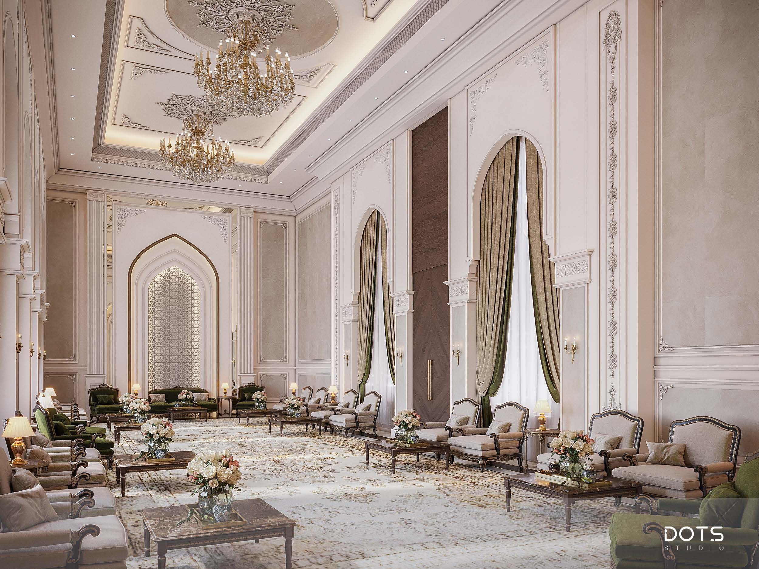 تصميم داخلى لمجلس عربي كلاسيك