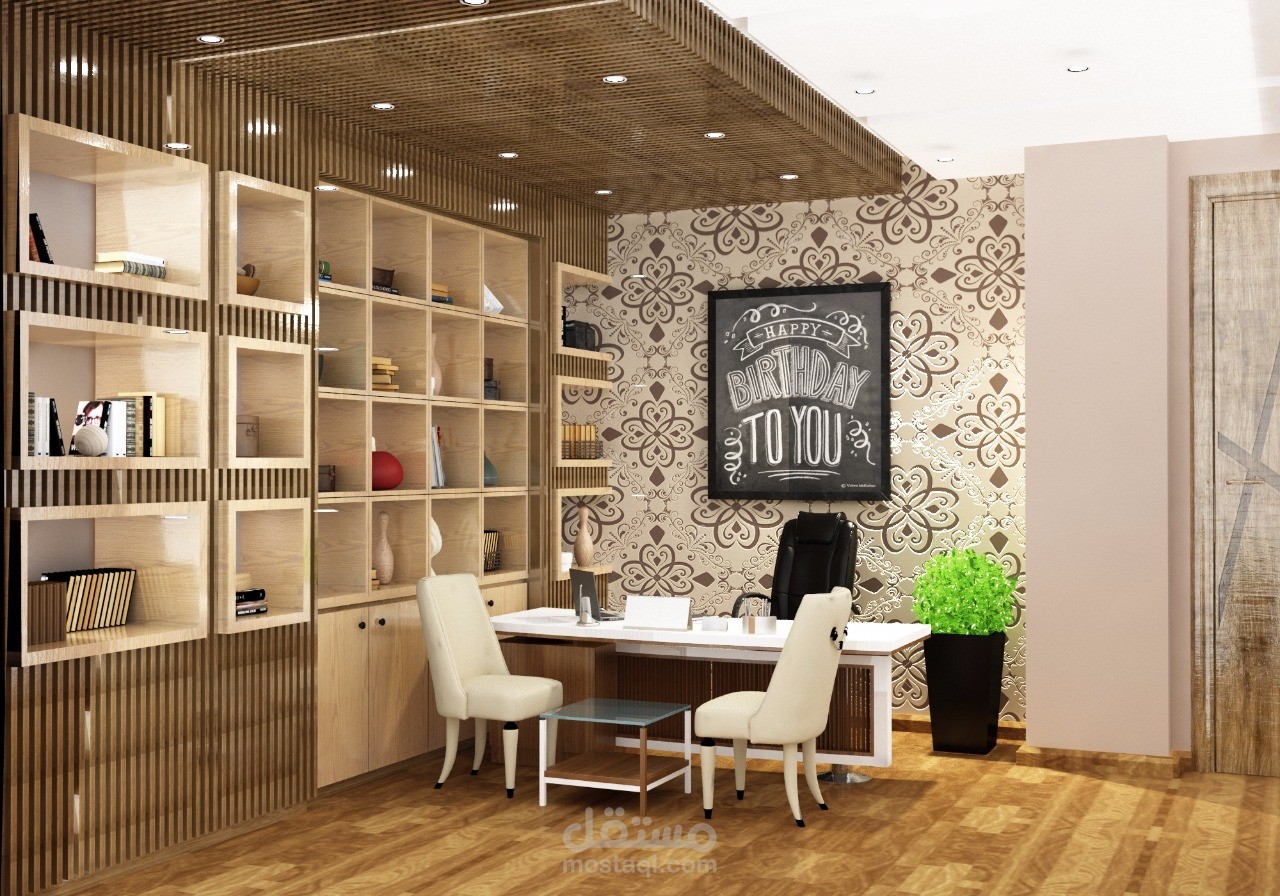 تصميم لاثاث و ديكور مكتب