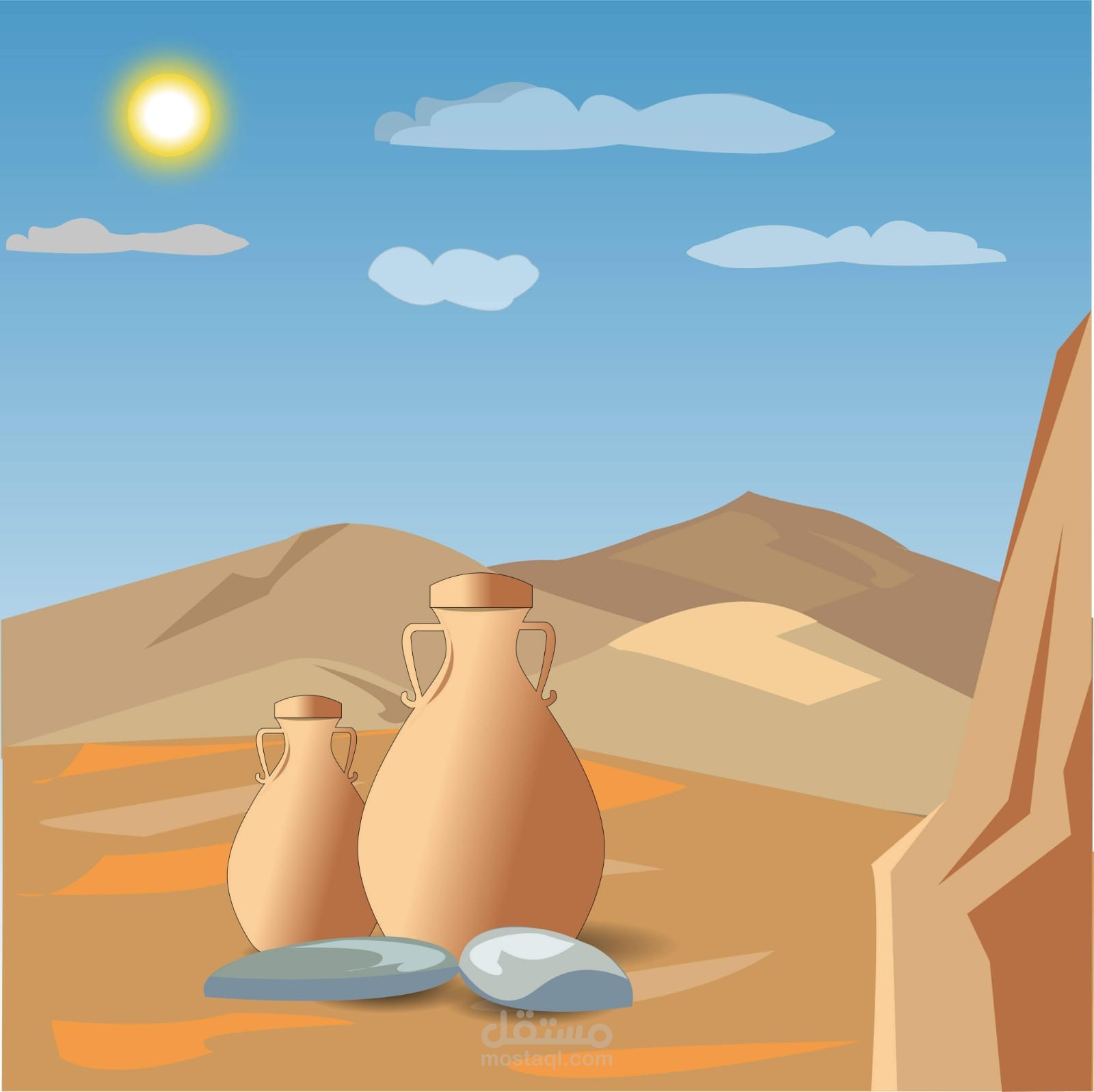 رسم مشاهد طبيعة