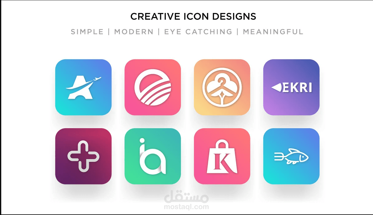 mobile app icons and website icons