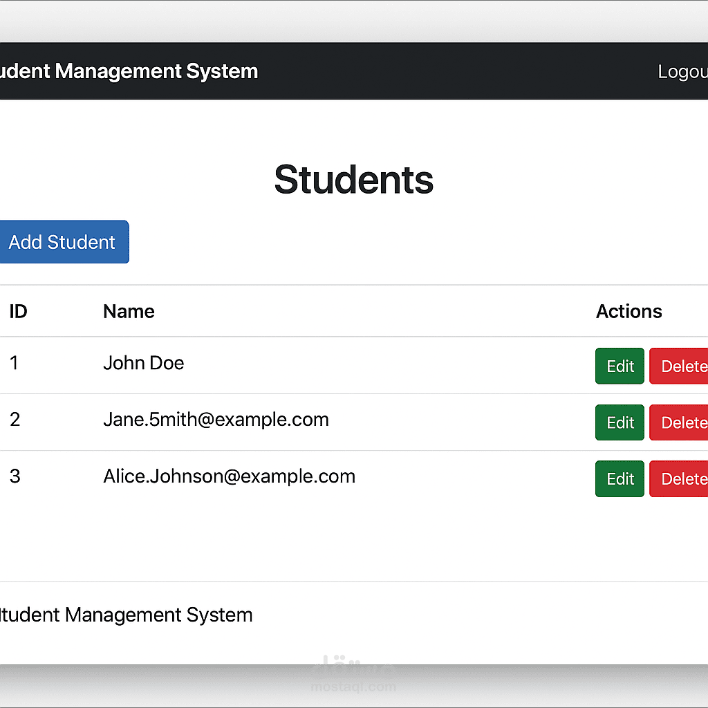 نظام إدارة الطلاب | Flask + REST API + PostgreSQL + VPS