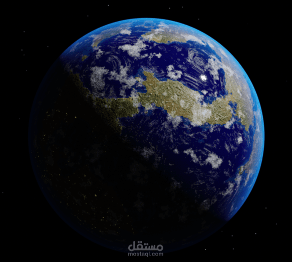 3D Earth Model Using Blender