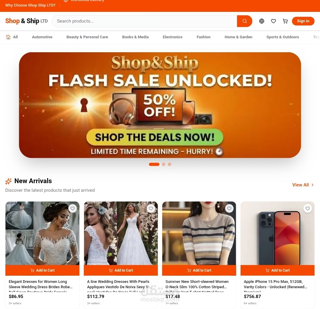 Drop shipping platform shop and ship ltd