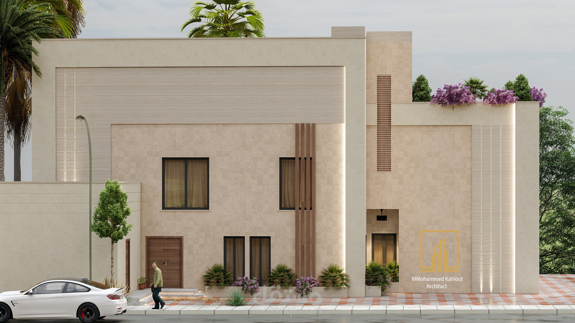 تصميم خارجي فيلا مودرن -المطيري - السعودية