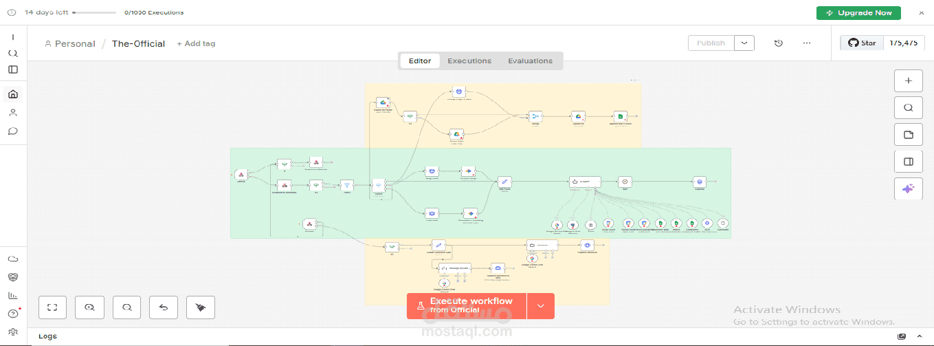 نظام اتمته متكامل من خلال n8n
