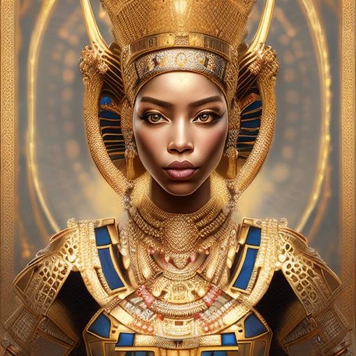 صوره بذكاء الاصطناعي Al عن ملكه فروعنيه