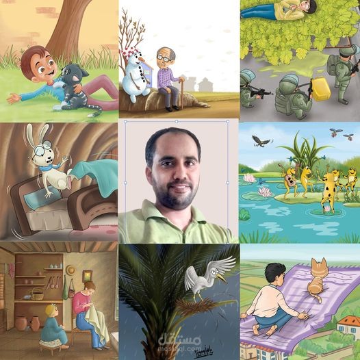 مجموعة من أعمالي لقصص الأطفال