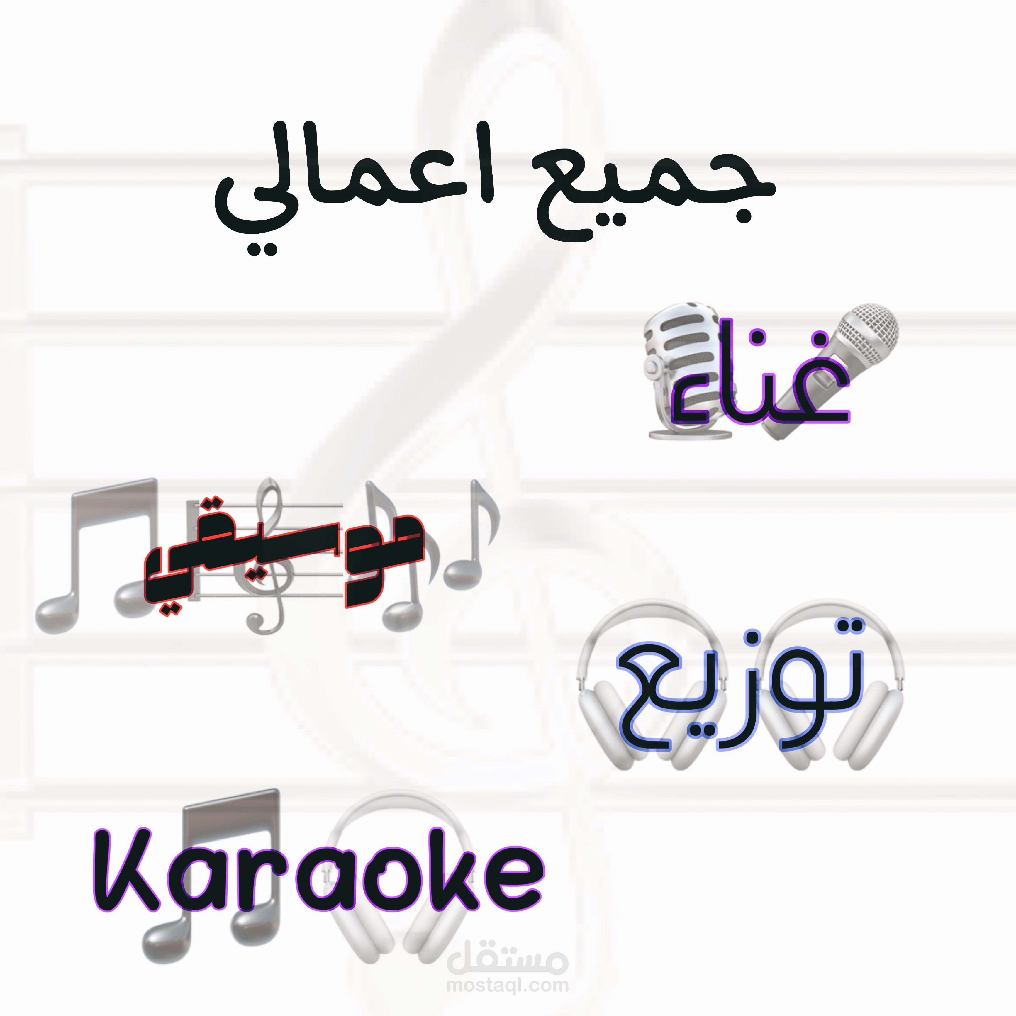 اعمال ال karaoke و الغناء الخاصه بي و نبذه عن هندسه الصوت