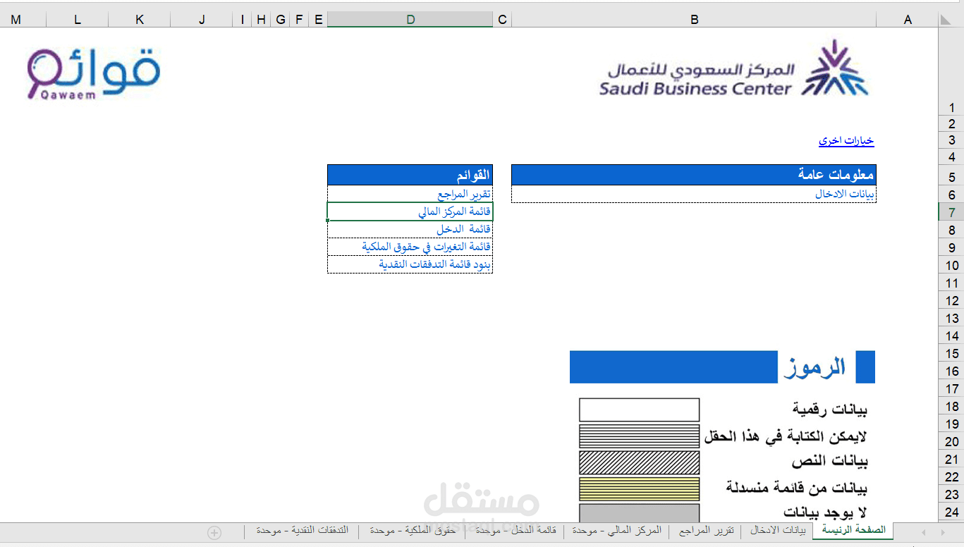 برنامج قوائم وزارة التجارة