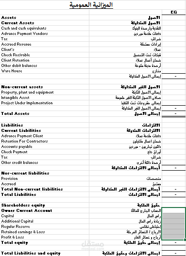 القوائم المالية