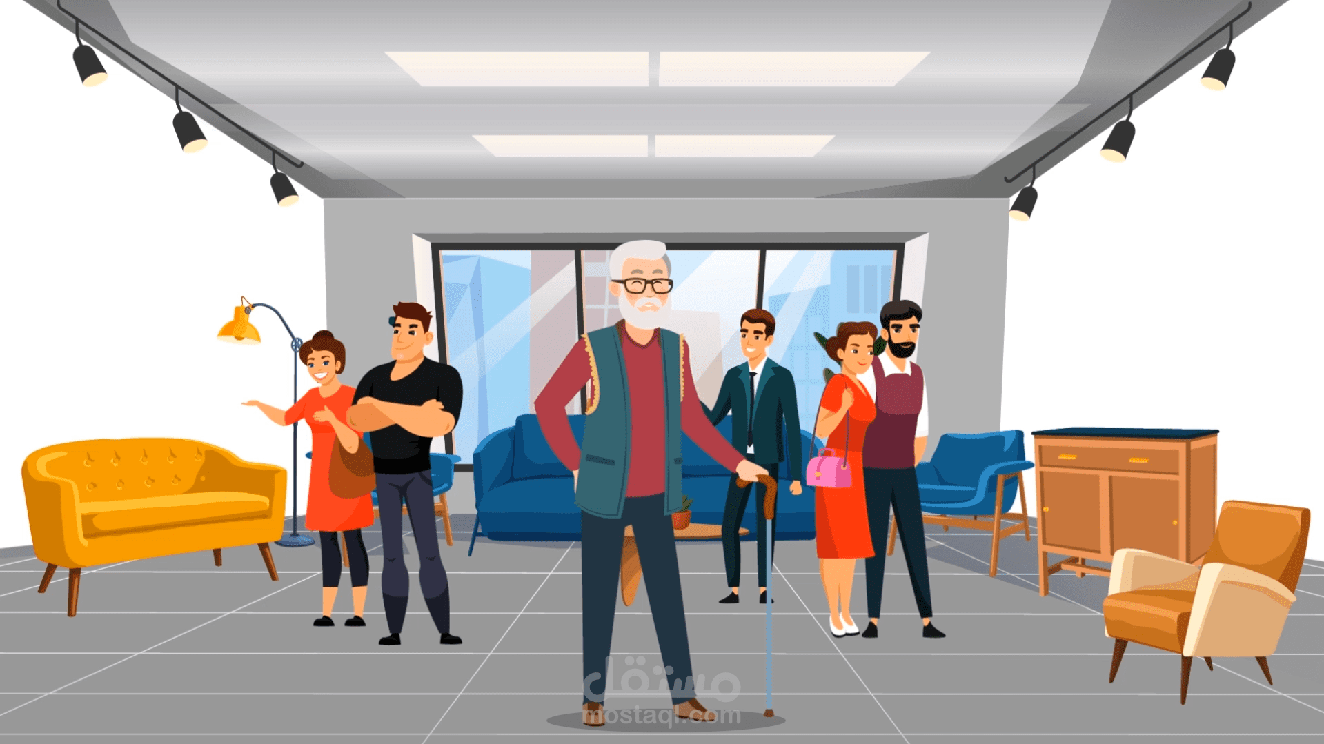 فيديو انيميشن ترويجي لشركة اثاث