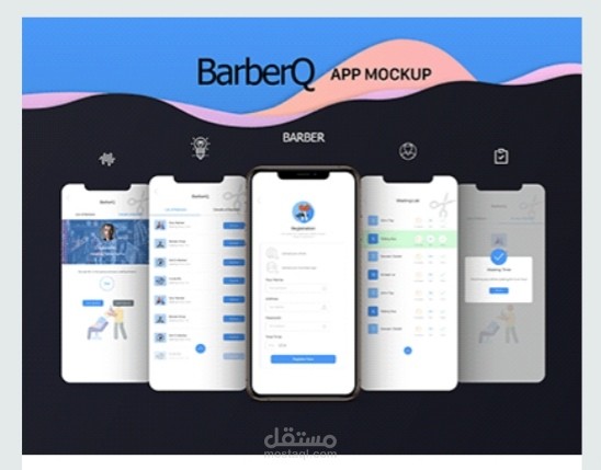 Barber application design UIUX DESIGN