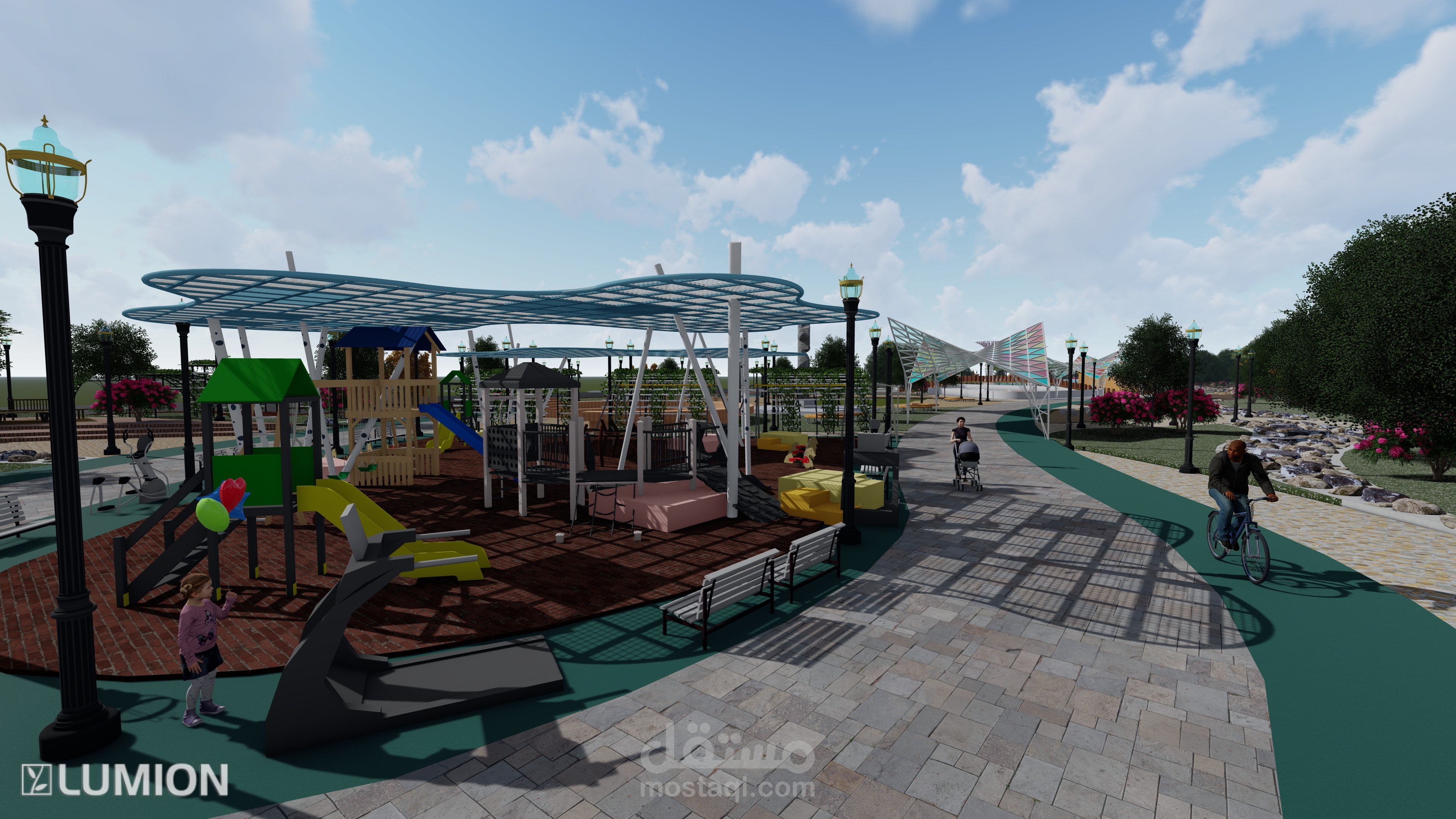 تصميم لاندسكيب حديقة