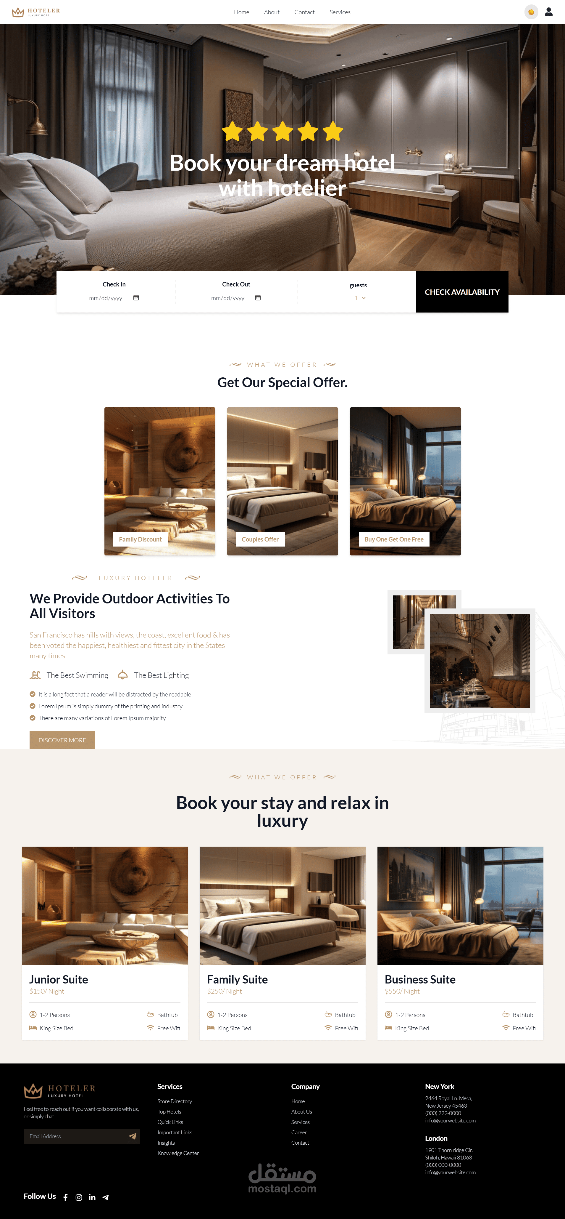 Luxora - منصة حجز فندقية فاخرة وتجربة مستخدم عصرية.