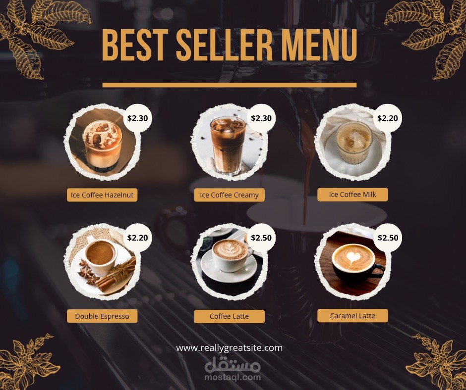 تصميم منيو لمطعمك او الكافية
