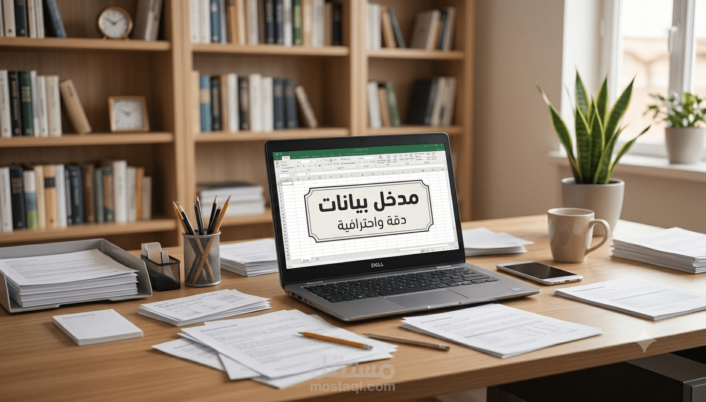 إدخال البيانات، التنسيق، وتفريغ الملفات بدقة واحترافية