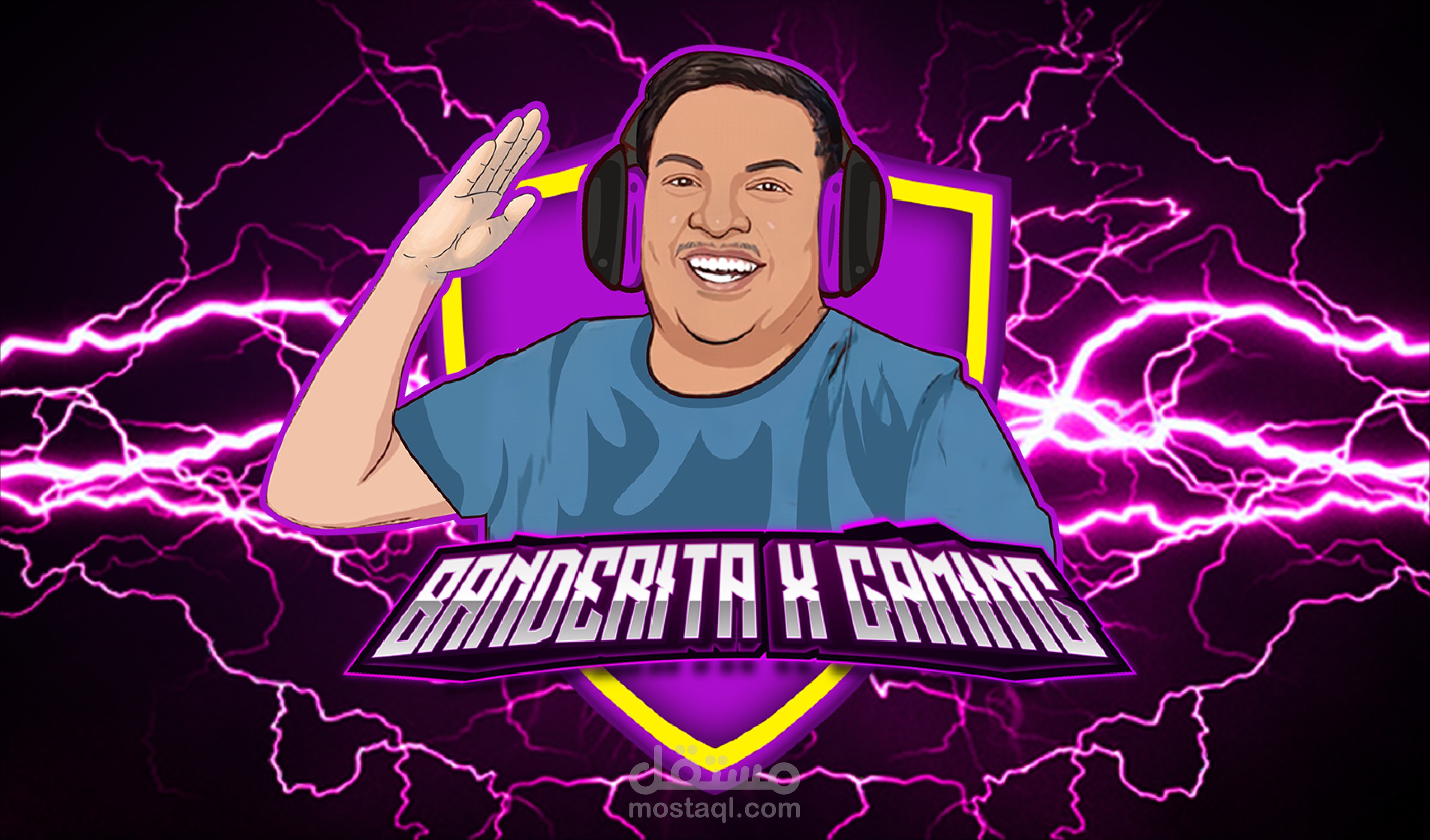 Banderita X Mascot gaming Logo