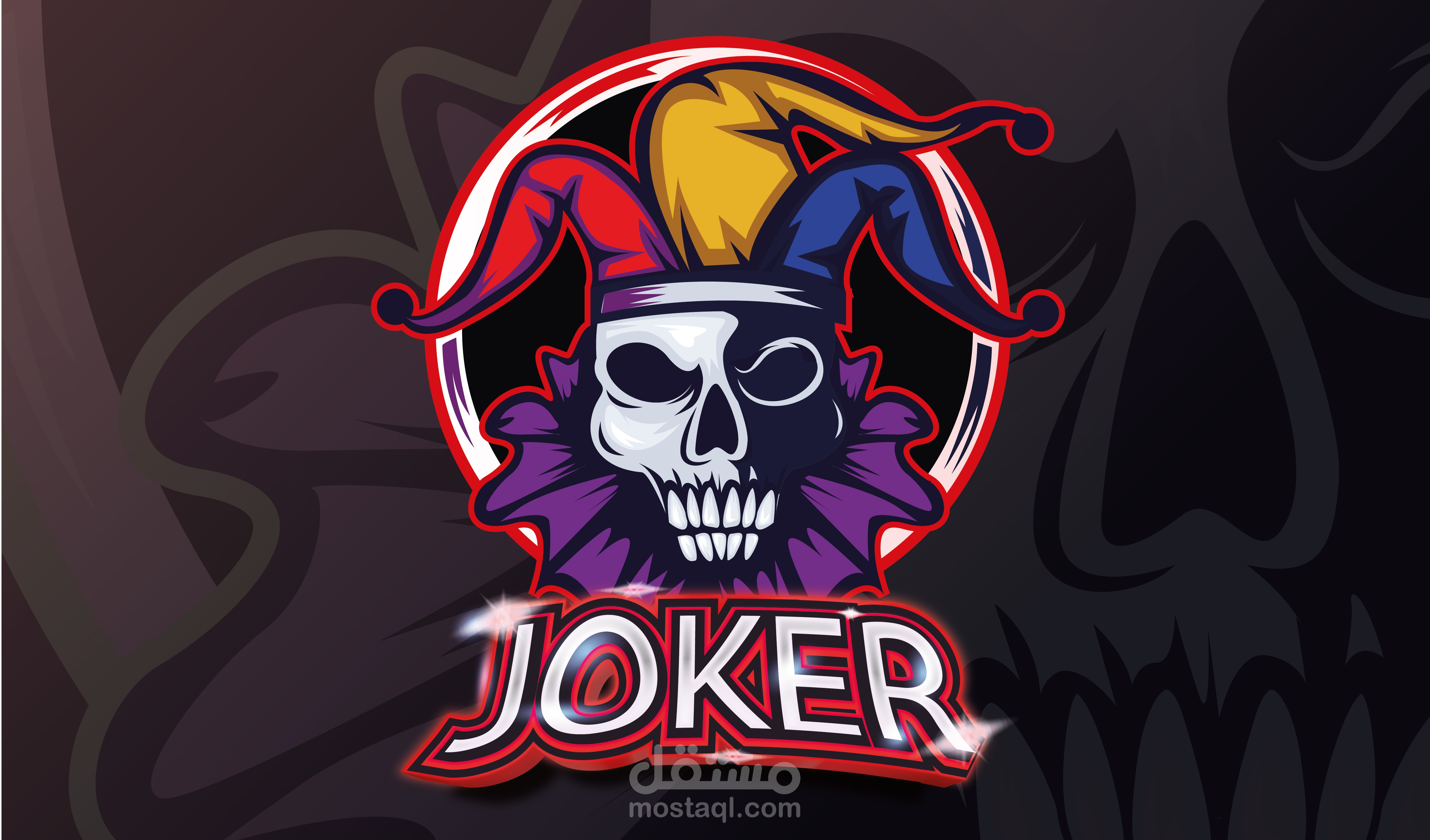 Joker Mascot Logo Design