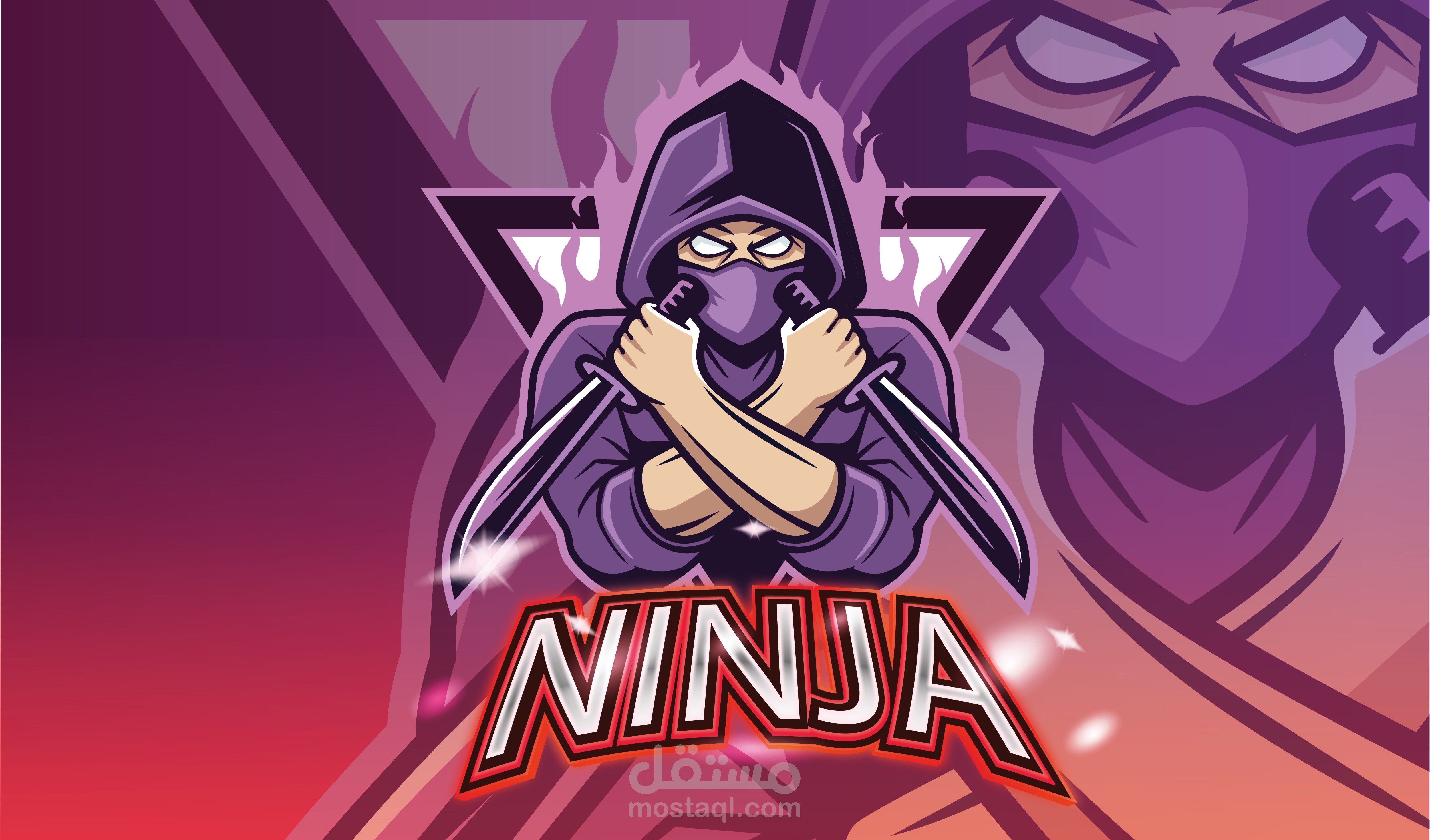 Ninja Mascot Logo Design