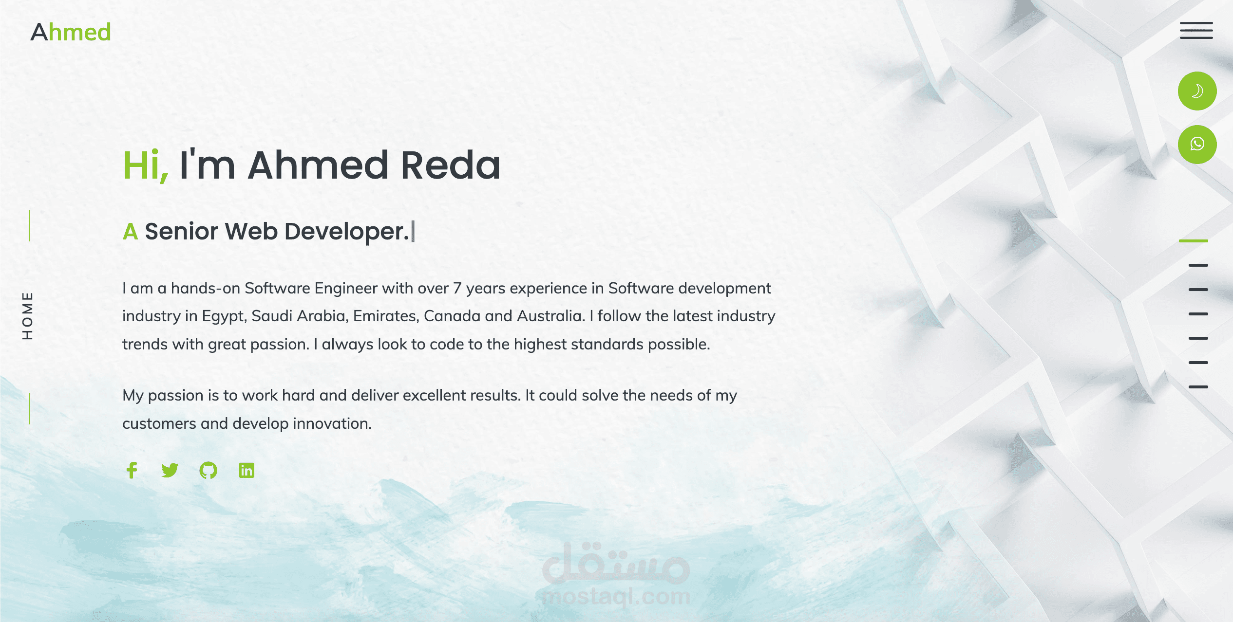 موقعي الشخصي Personal Portofolio