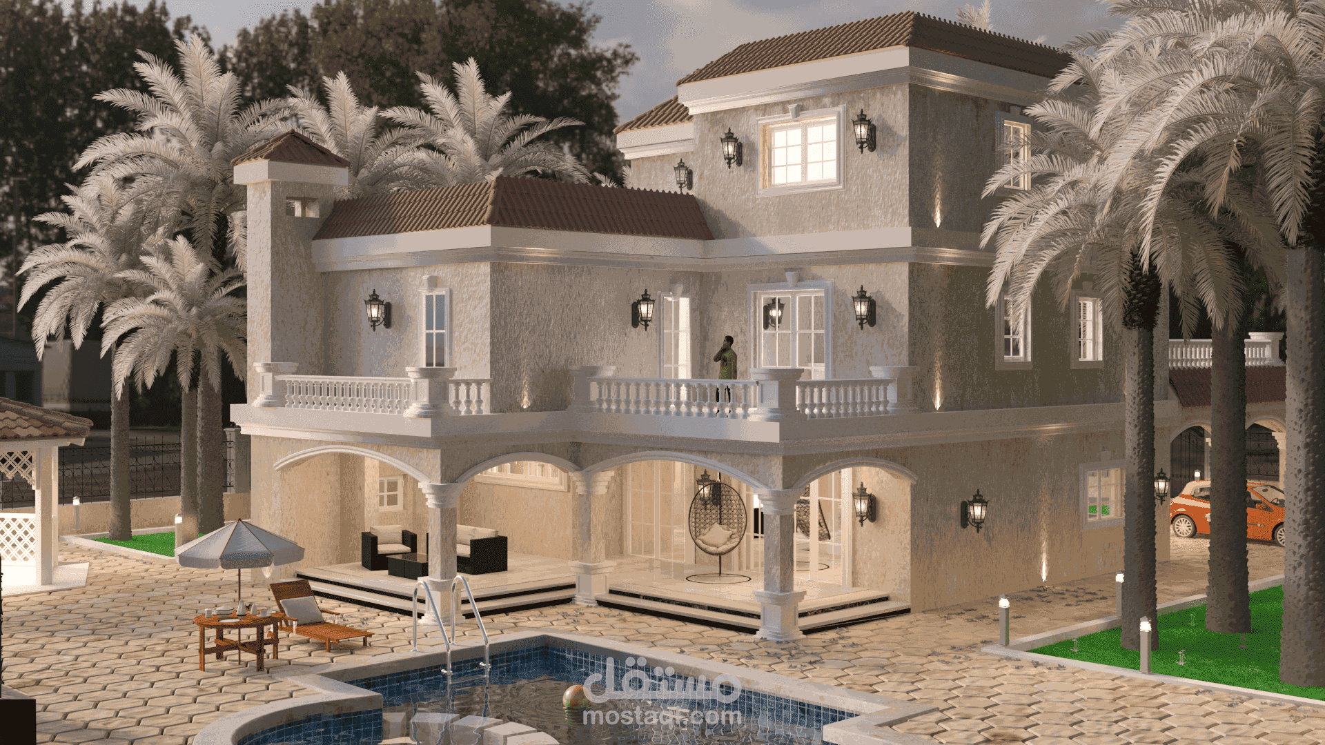 فيلا بمسبح خاص