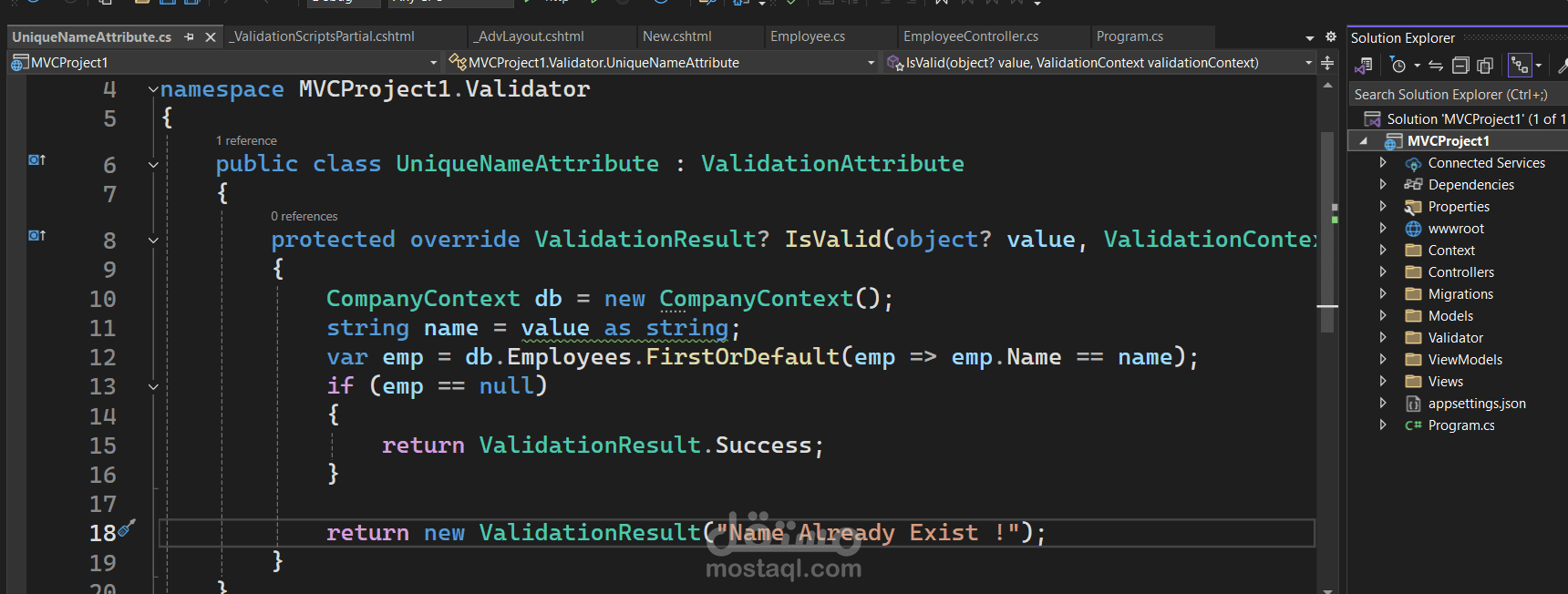 MVC project