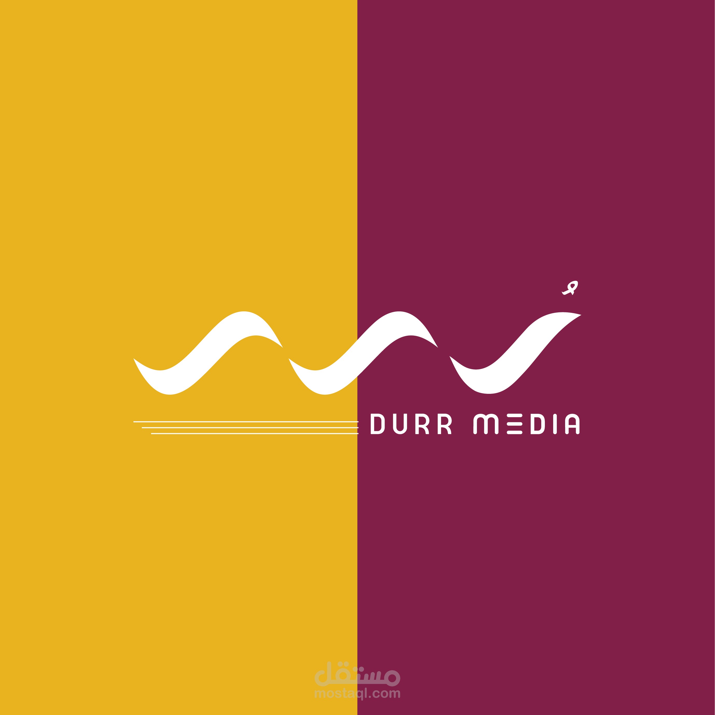 تصميم شعار وهوية شركة درر ميديا للإعلام والتسويق