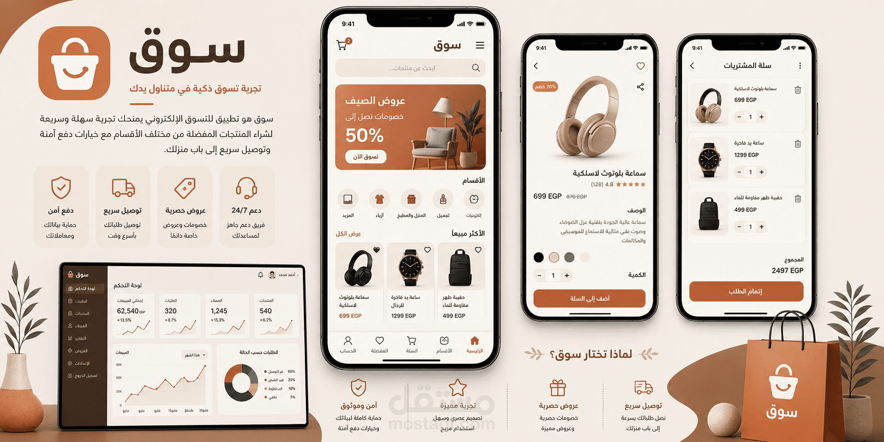 تطبيق سوق — تجربة تسوق عصرية باستخدام Flutter و Firebase