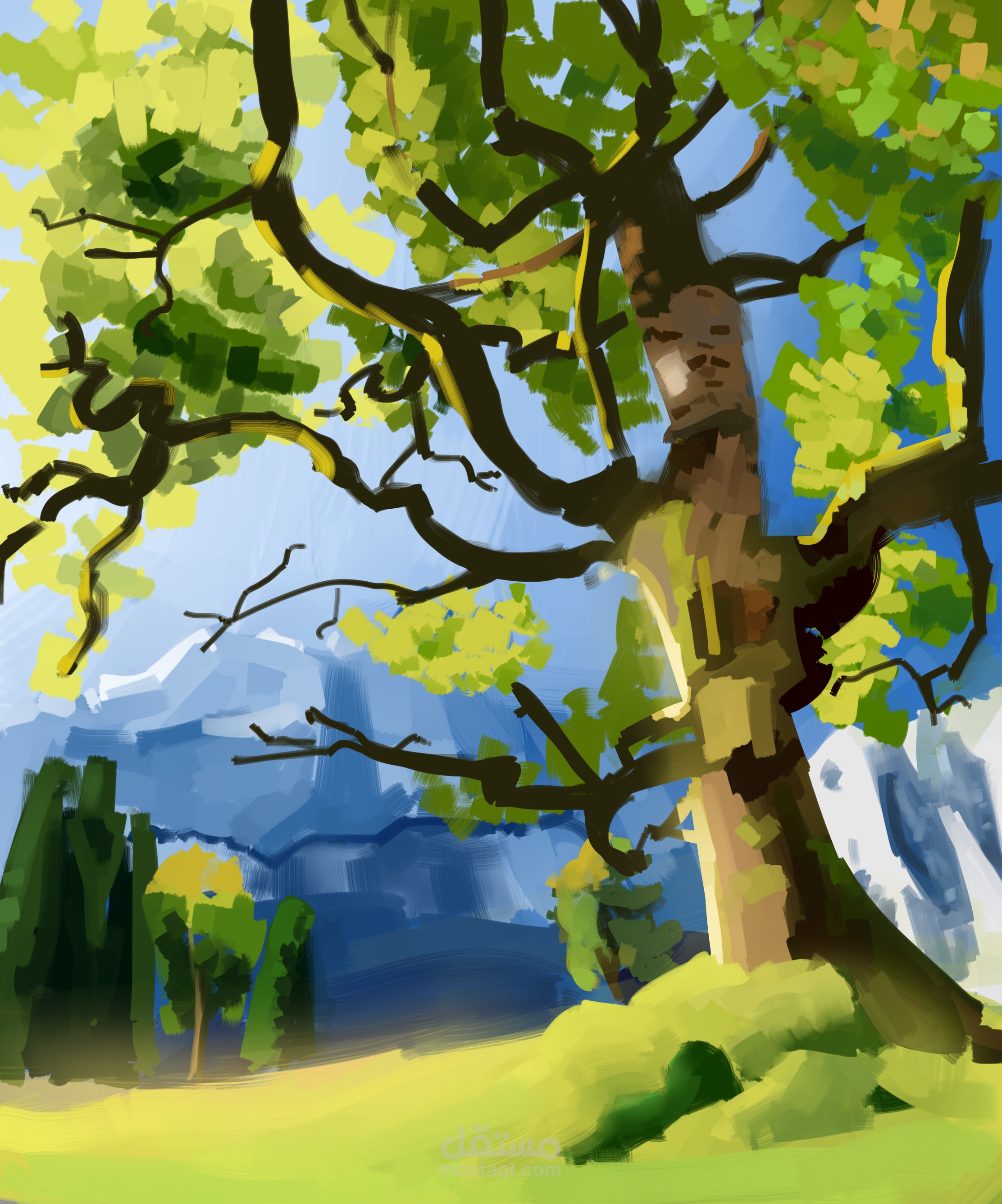 رسم الطبيعة