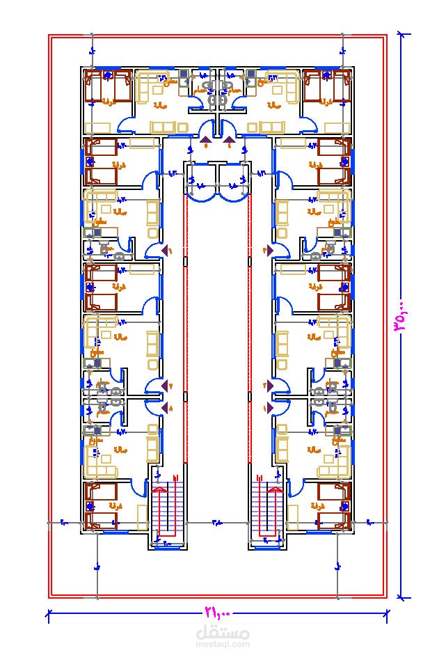 عمارة شقق صغيرة ( استديوهات )