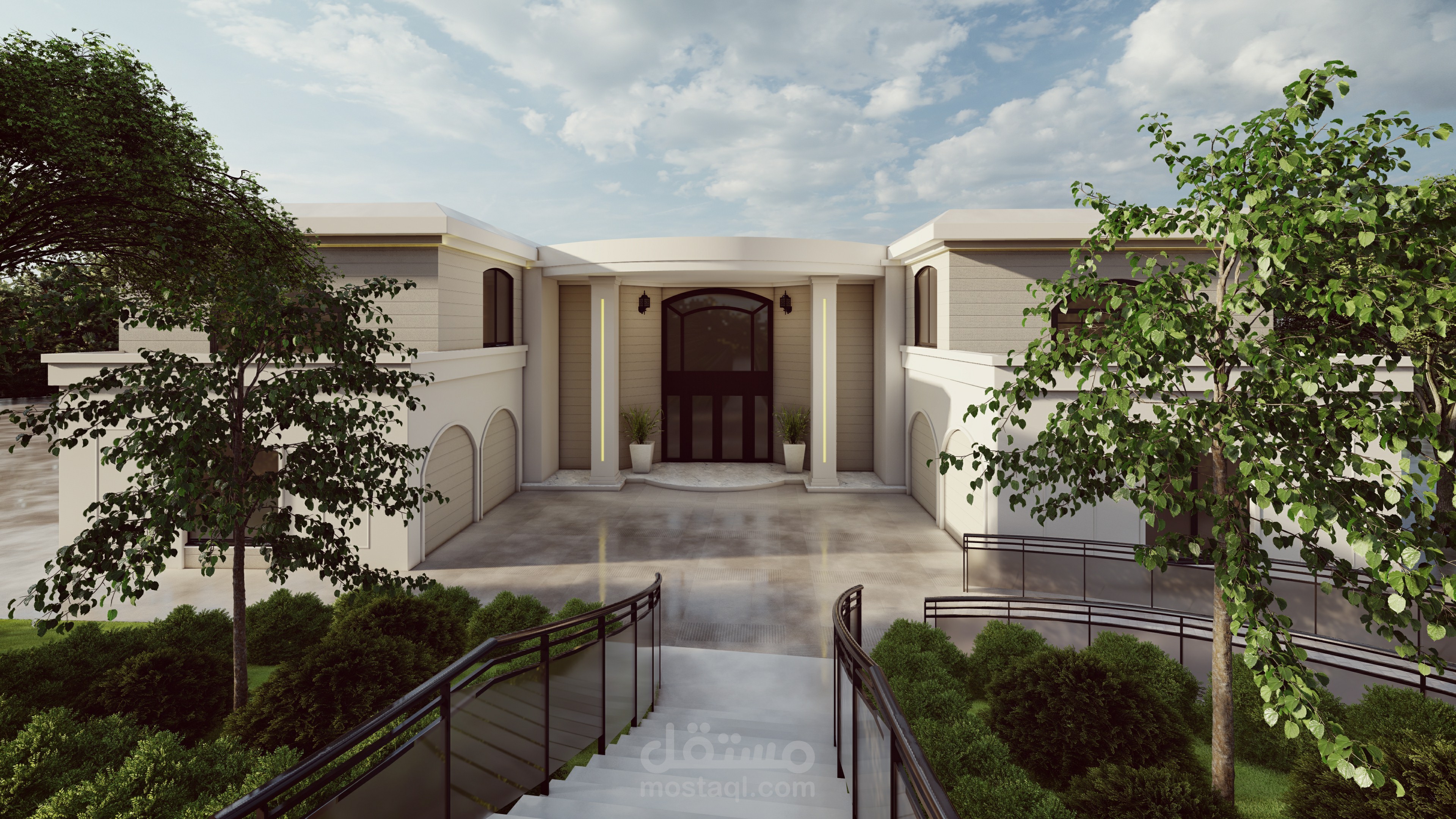 90s home facade update