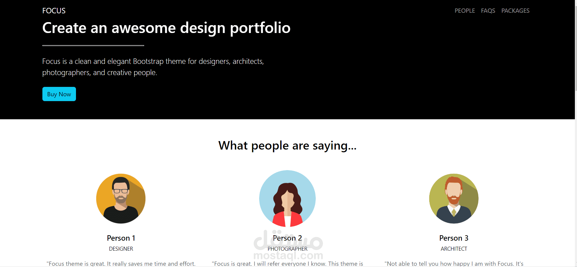 Focus - Portfolio Theme