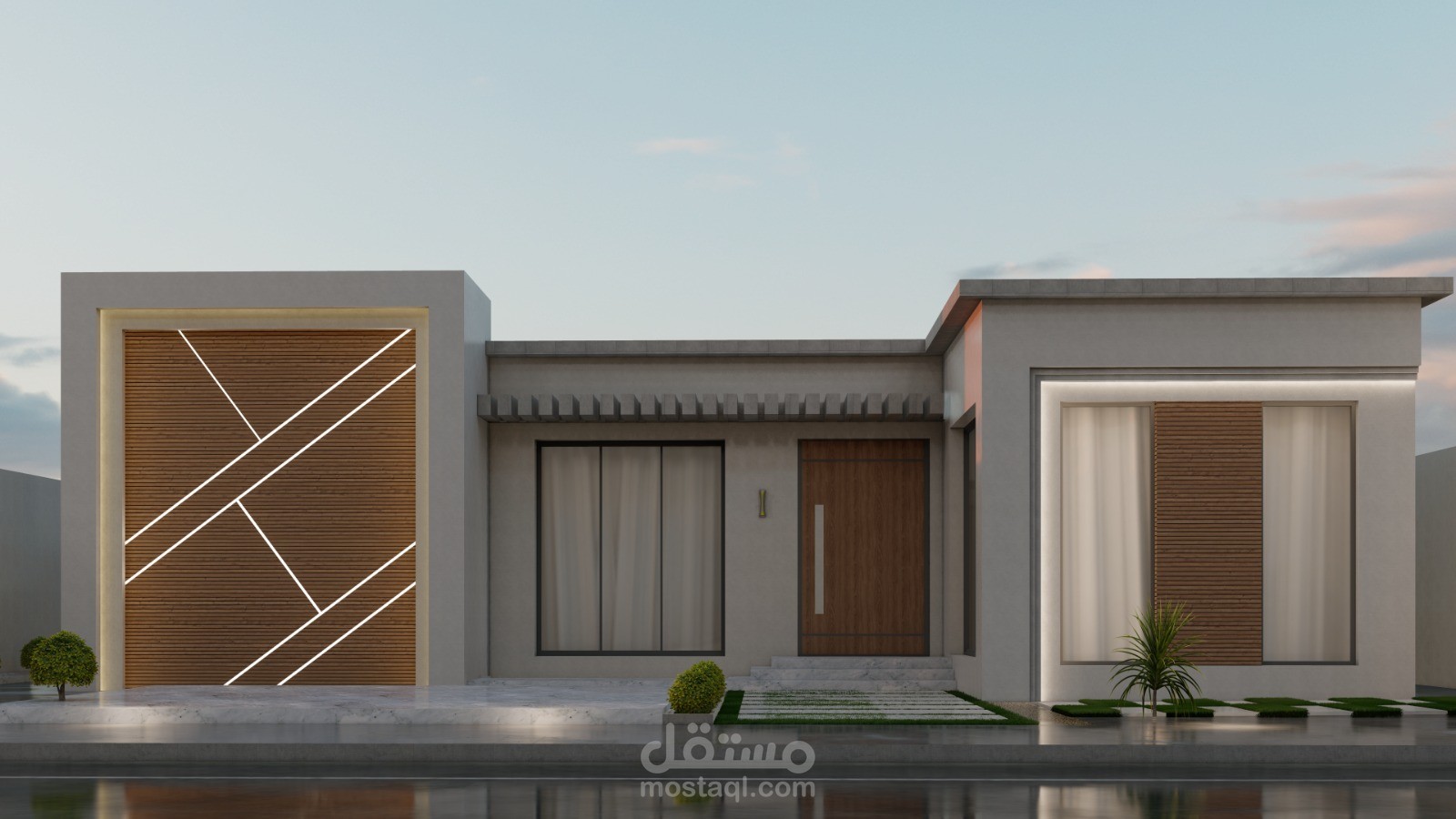 واجهة طابق مودرن