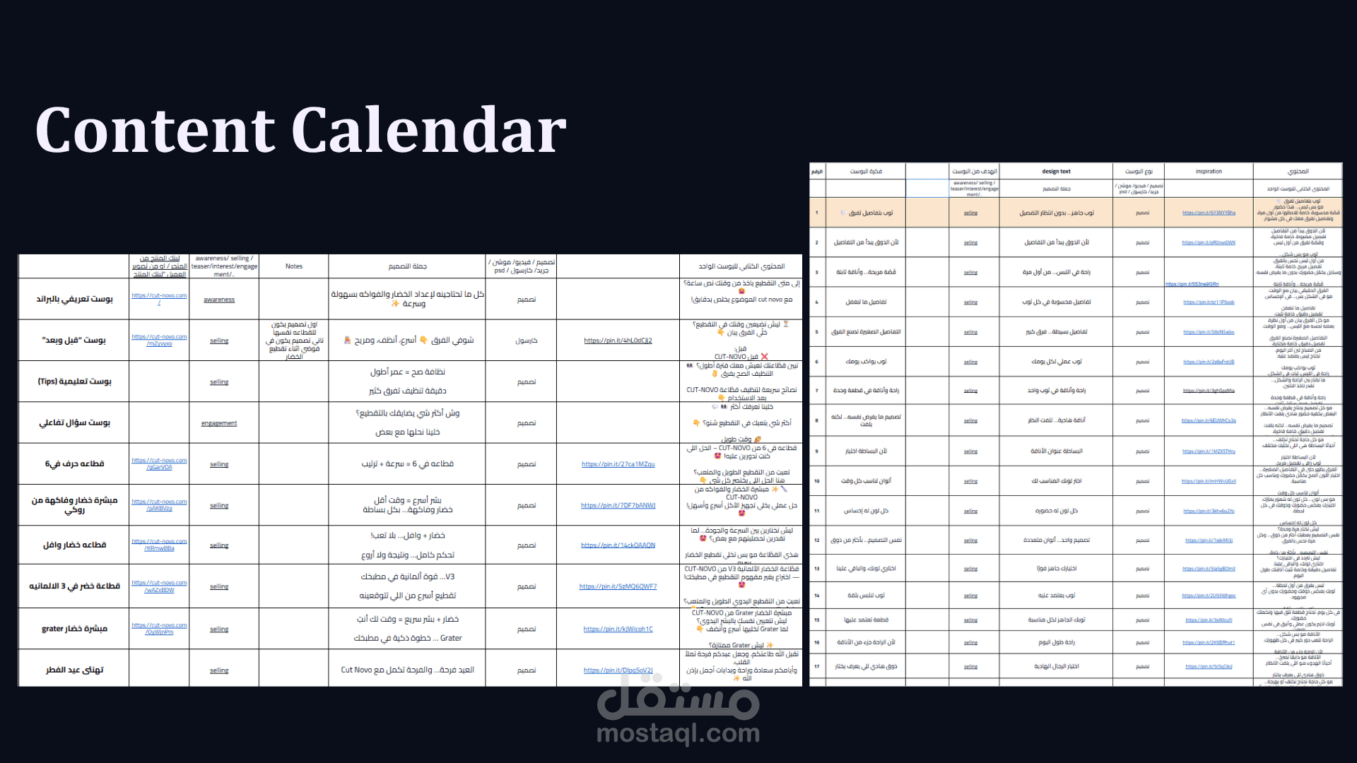 Content Calendar