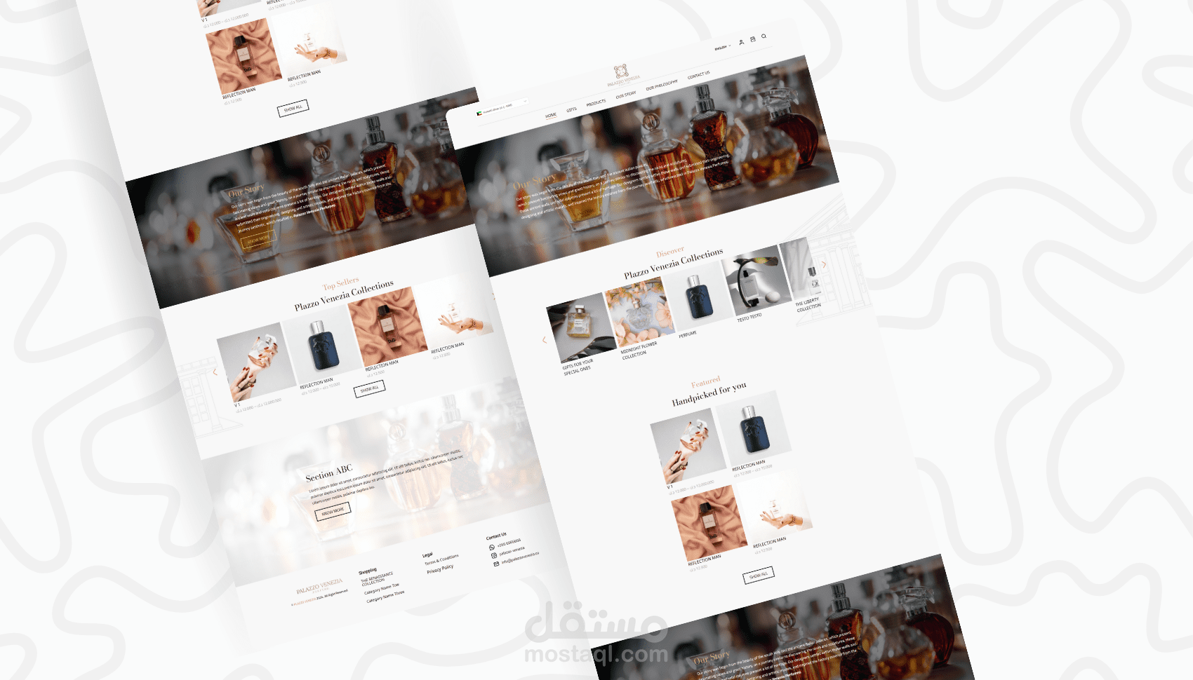 متجر إلكتروني للعطور الإيطالية الفاخرة