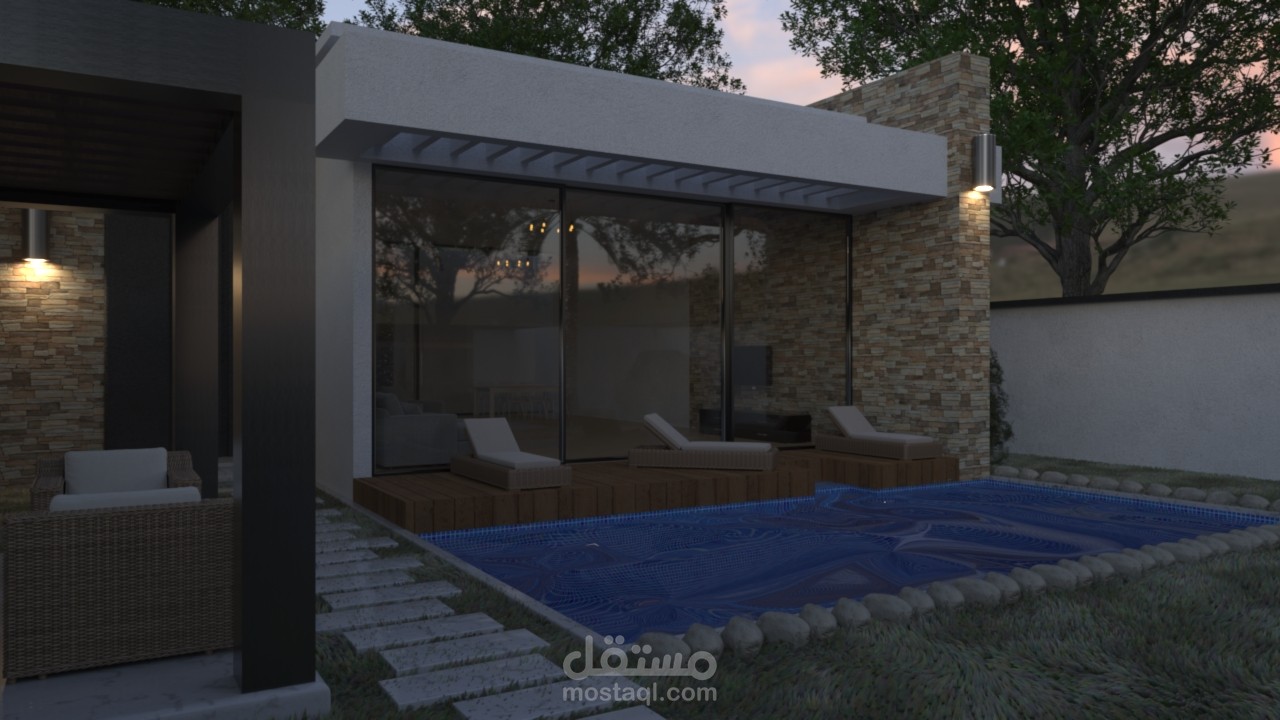 تصميم استراحة في الرياض